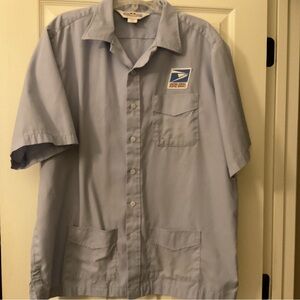 Blue US Postal Service uniform Shirt Jac short sleeve